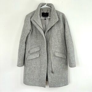 J. Crew Cocoon Coat - Gray Italian Wool, Modern Pea Coat, Size 00